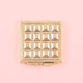 ✨ Chic INS-Style Glamour ✨ 60mm Square Foldable Makeup Mirror, HD Glass, Gold Plating, Diamond-Inspired Accents – The Ultimate Holiday Gift for Your Dearest Friends! 💖